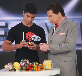 Renan Cerpe e Silvio Santos